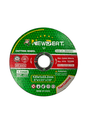 DISCO DE CORTE ABRASIVO PRETO – TIPO D